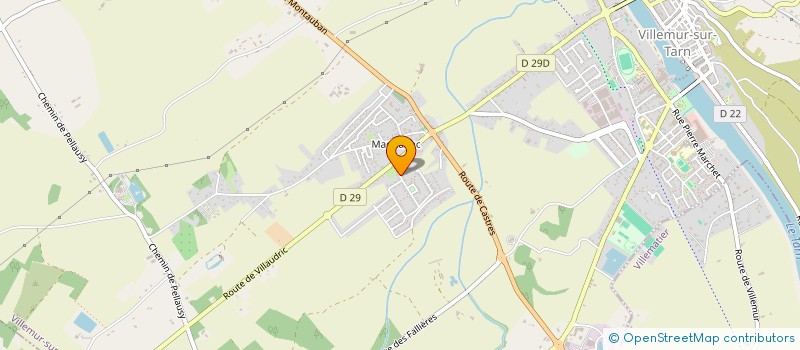 localisation de l'entreprise RS PLOMBERIE 31  VILLEMUR-SUR-TARN