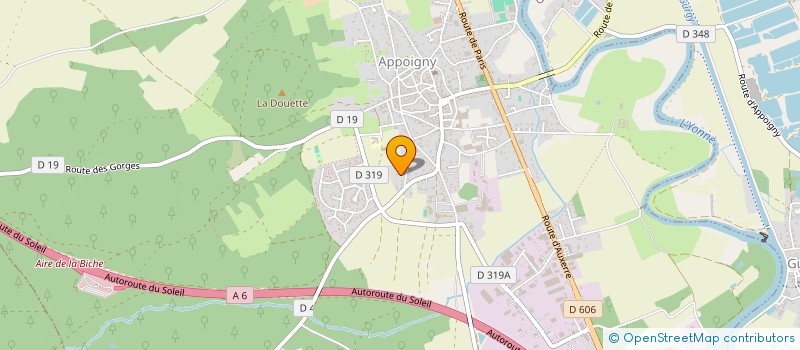 localisation de l'entreprise RS PORTE à APPOIGNY