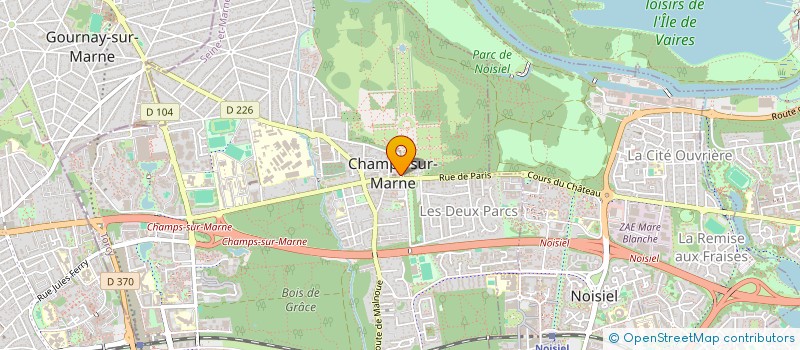 localisation de l'entreprise RS PRESTIGE PARIS  CHAMPS-SUR-MARNE