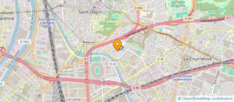 localisation de l'entreprise RS PRO à SAINT-DENIS