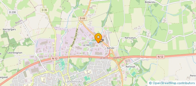 localisation de l'entreprise RS RACING à LANDIVISIAU