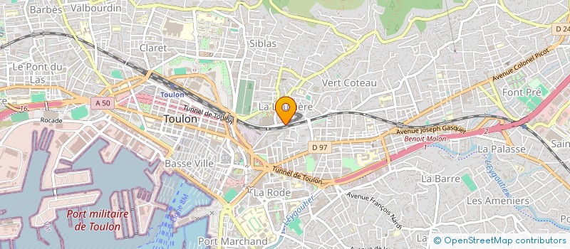 localisation de l'entreprise RS RESTO  TOULON