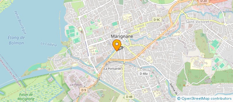 localisation de l'entreprise RS SHOP à MARIGNANE