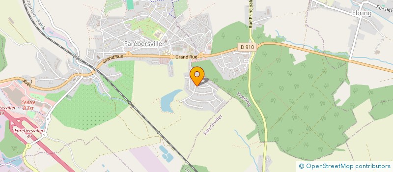 localisation de l'entreprise RS SPORT 57  FAREBERSVILLER