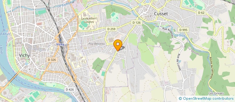 localisation de l'entreprise RS TAXI à CUSSET