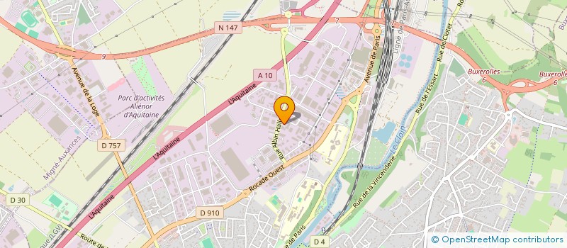 localisation de l'entreprise RS TOITURES à POITIERS