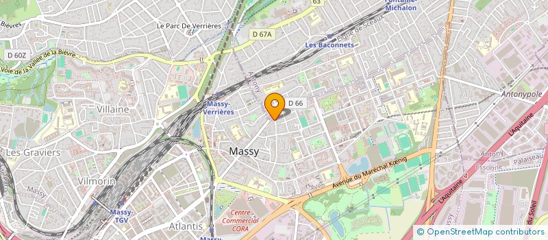 localisation de l'entreprise RS TRANSPORT à MASSY