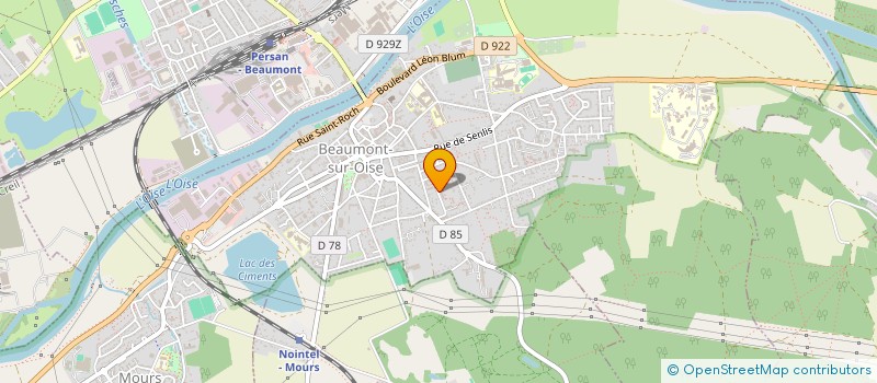 localisation de l'entreprise RS TRANSPORT  BEAUMONT-SUR-OISE