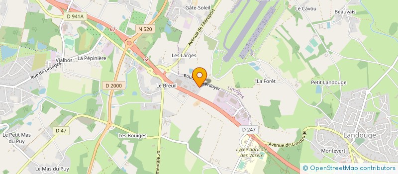localisation de l'entreprise RS TRANSPORTS à VERNEUIL-SUR-VIENNE