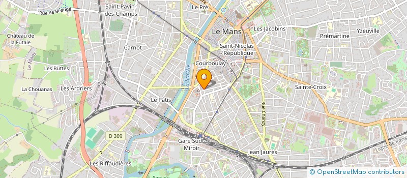 localisation de l'entreprise RS1  LE MANS