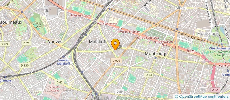 localisation de l'entreprise RS2ROUES à MALAKOFF