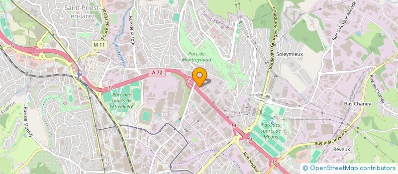 localisation de l'entreprise RS4  SAINT-ETIENNE