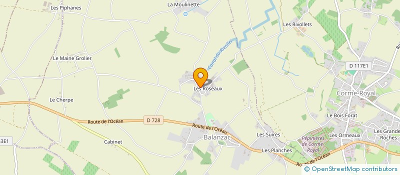 localisation de l'entreprise RSAMENAGEMENT  BALANZAC