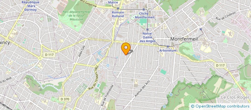 localisation de l'entreprise RSB BAT à MONTFERMEIL