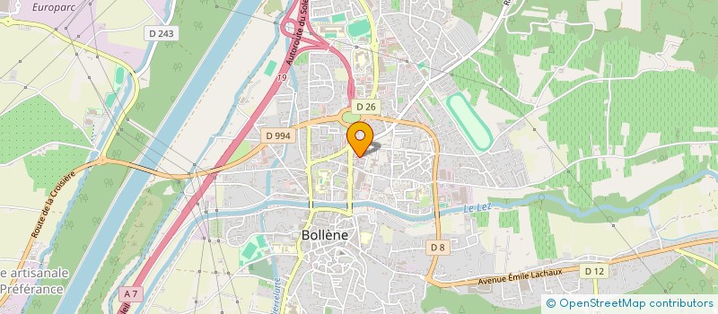 localisation de l'entreprise RSB FACADES à BOLLENE