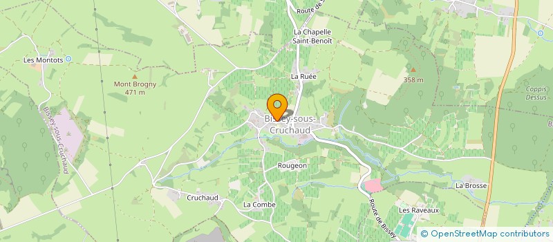 localisation de l'entreprise RSB INVESTISSEMENTS  BISSEY-SOUS-CRUCHAUD