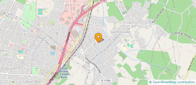 localisation de l'entreprise RSB RENOVATION & SERVICES DU BATIMENT  SAINTE-EULALIE