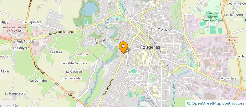 localisation de l'entreprise RSB TEAM  FOUGERES