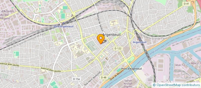 localisation de l'entreprise RSBAT  ARGENTEUIL