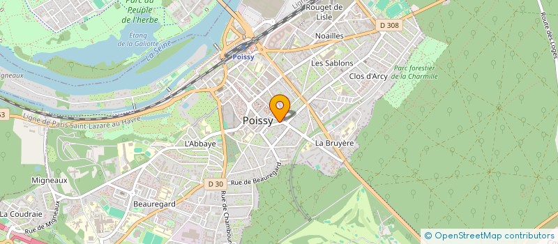 localisation de l'entreprise RSBD à POISSY