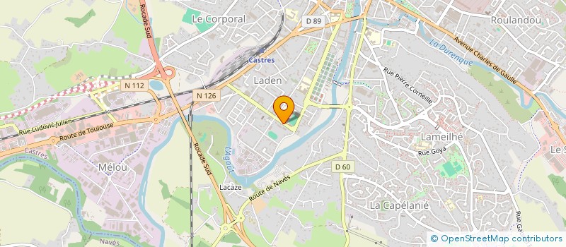 localisation de l'entreprise RSC ALLEES CORBIERE  CASTRES