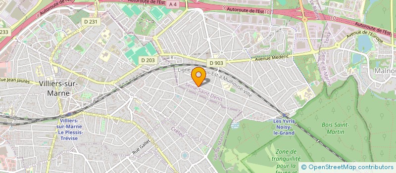 localisation de l'entreprise RSC IMINVEST  NOISY-LE-GRAND