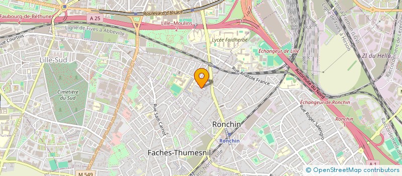 localisation de l'entreprise RSCM à LILLE
