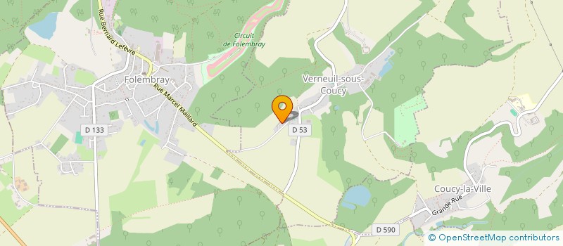 localisation de l'entreprise RSD  VERNEUIL-SOUS-COUCY