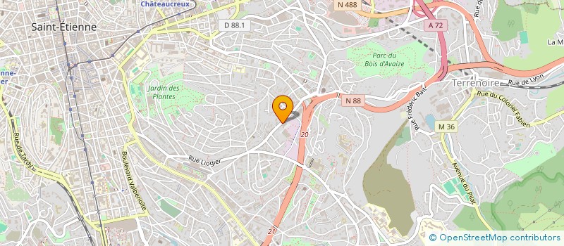 localisation de l'entreprise RSE CONCEPT  SAINT-ETIENNE