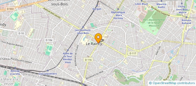 localisation de l'entreprise RSE DECO  LE RAINCY