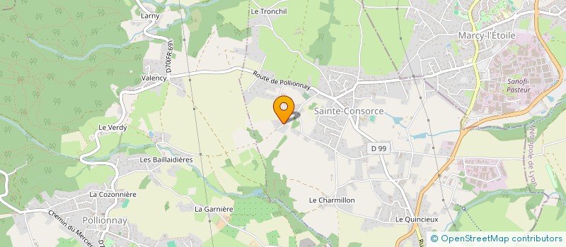 localisation de l'entreprise RSE MADE EASY  SAINTE-CONSORCE