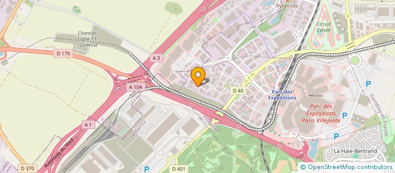 localisation de l'entreprise RSE WORLD  VILLEPINTE