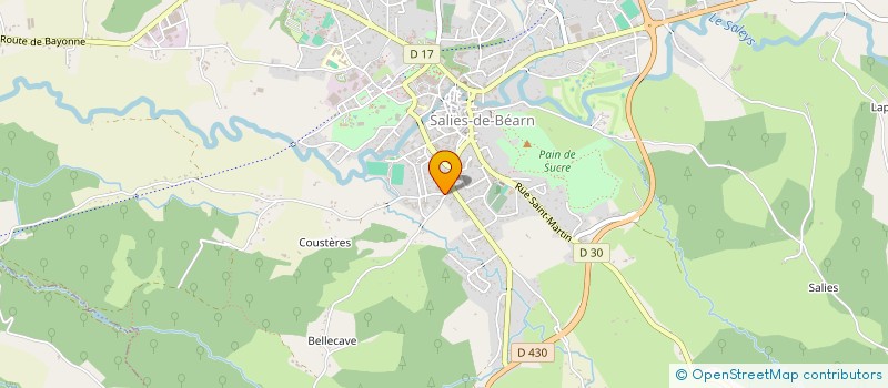 localisation de l'entreprise RSF à SALIES DE BEARN
