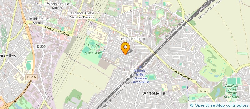 localisation de l'entreprise RSF IMMO  VILLIERS-LE-BEL