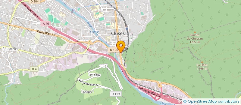 localisation de l'entreprise RSF RESEAUX à CLUSES