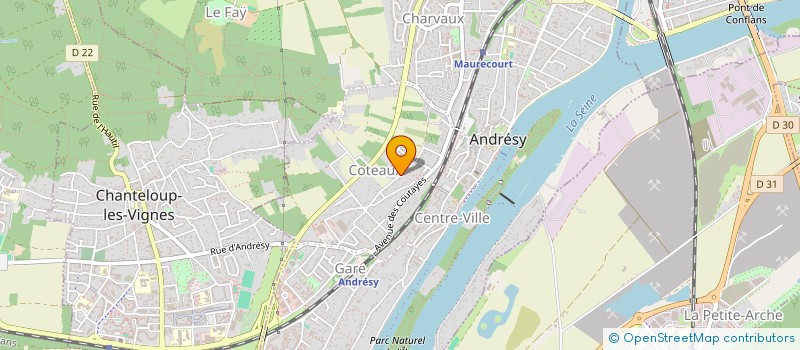 localisation de l'entreprise RSG  ANDRESY