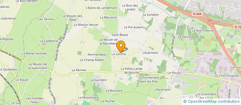 localisation de l'entreprise RSG COMMERCE à COUERON
