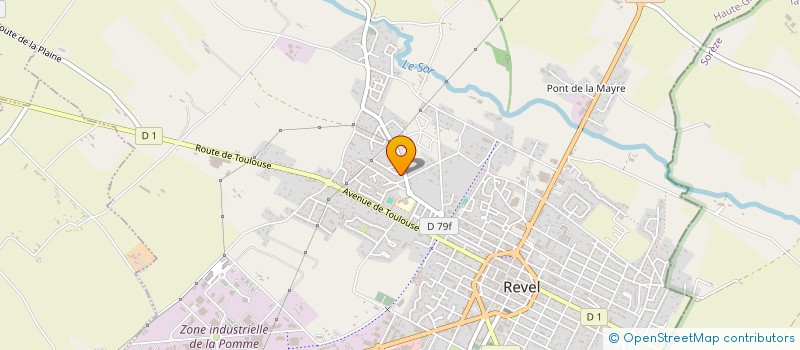 localisation de l'entreprise RSGS  REVEL