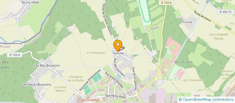 localisation de l'entreprise RSH 1944 - REPRESENTATION DES SPECTACLES HISTORIQUES 1944 à DREUX