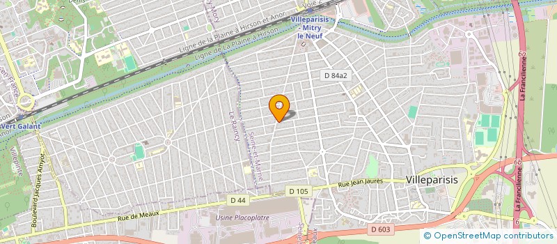 localisation de l'entreprise RSH  VILLEPARISIS