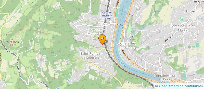 localisation de l'entreprise RSHI  COUZON-AU-MONT-D'OR