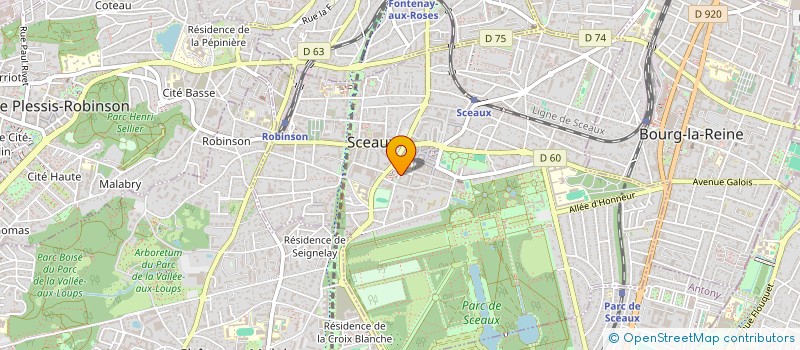 localisation de l'entreprise RSI FEMME à SCEAUX