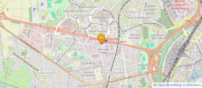 localisation de l'entreprise RSI PARTICIPATIONS  STRASBOURG