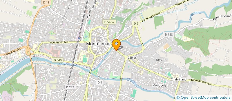 localisation de l'entreprise RSINFO  MONTELIMAR