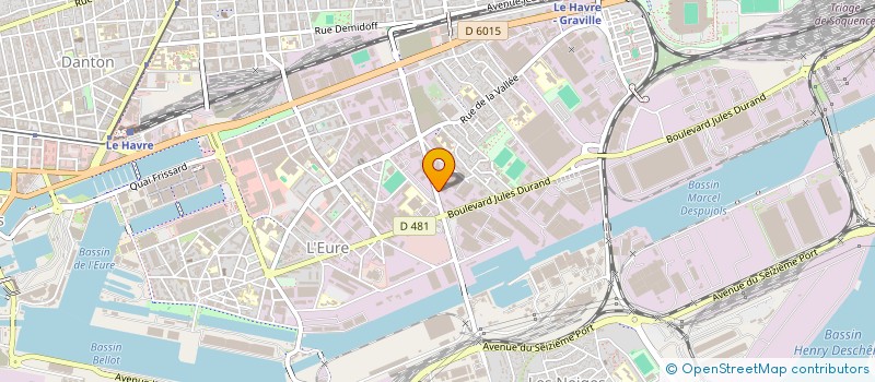 localisation de l'entreprise RSK AUTOMOBILE à LE HAVRE