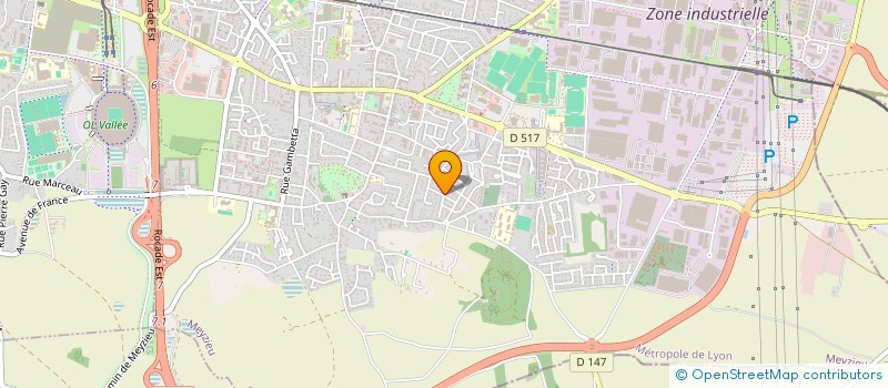 localisation de l'entreprise RSK AUTOS à MEYZIEU