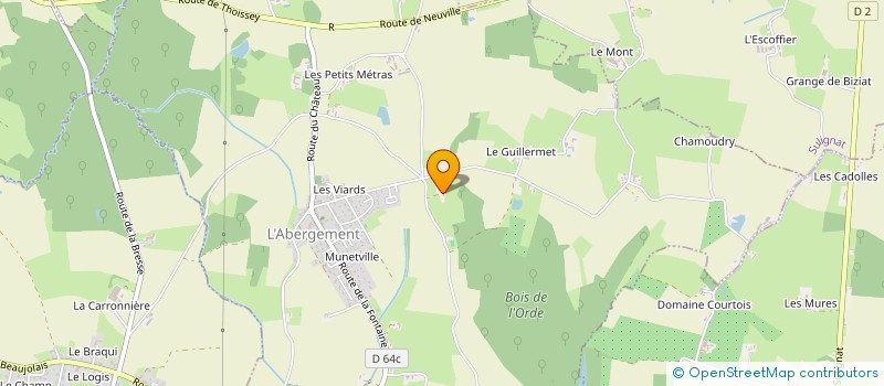 localisation de l'entreprise RSL  L'ABERGEMENT-CLEMENCIAT