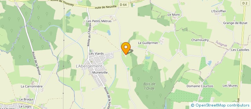 localisation de l'entreprise RSL à L'ABERGEMENT-CLEMENCIAT