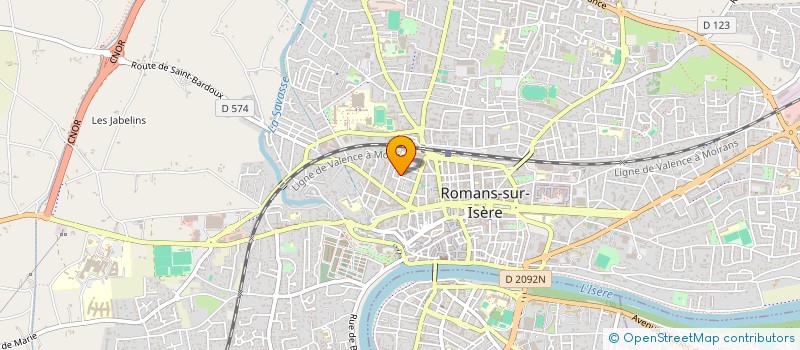 localisation de l'entreprise RSL AUTO  ROMANS-SUR-ISERE