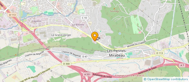 localisation de l'entreprise RSL ENVIRONNEMENT ET SERVICES à LES PENNES-MIRABEAU